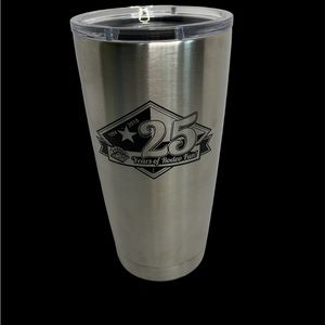 YETI Tumbler Rodeo 25 Years Of Rodeo Fun Stainless 16oz Rambler Magslider Lid VG